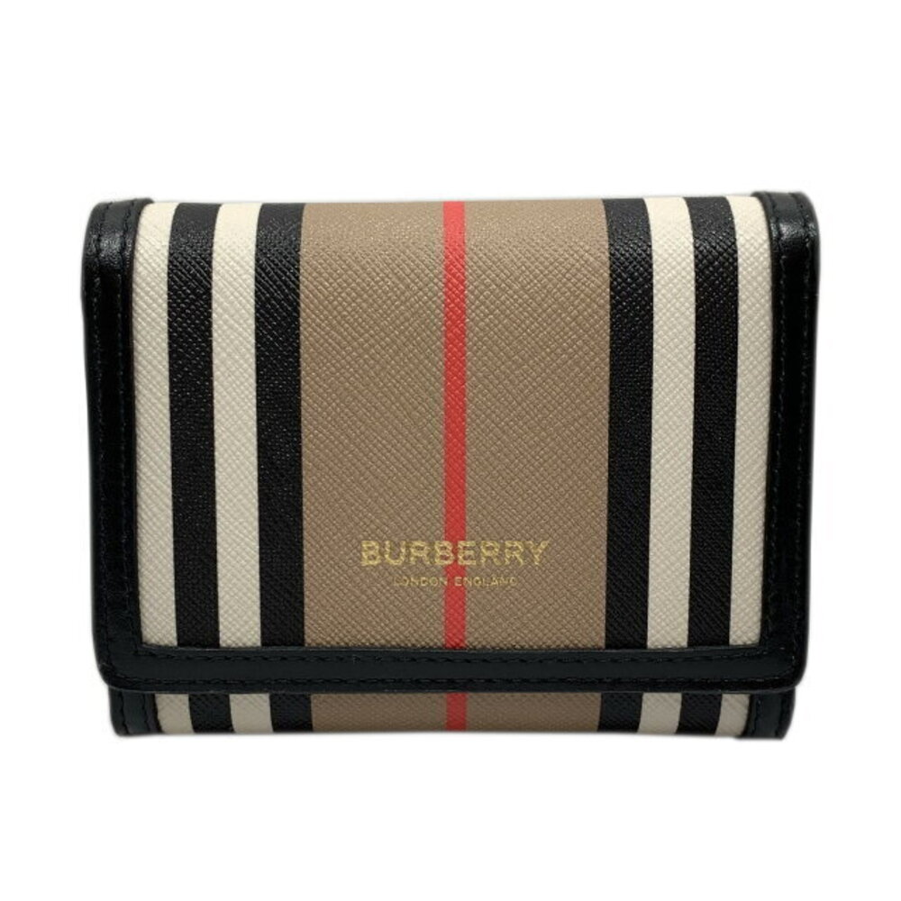 Burberry Beige Canvas fold Tri Wallet - Picture 2 of 6